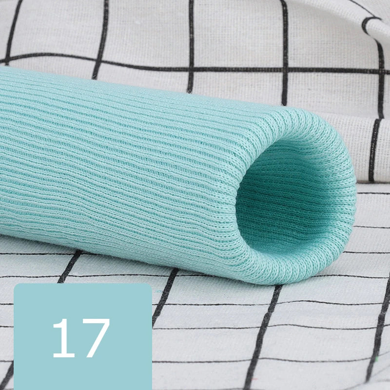 35cm Pre-Made Elastic Rib Cuffs - 7cm Wide Ready-to-Sew Cuffs for Sweaters & Trousers