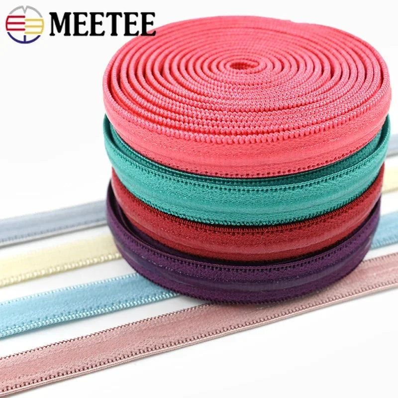 1, 3, 5 or 10 Meters 10mm Bra Strap Elastic with Silicone Non-Slip Strip