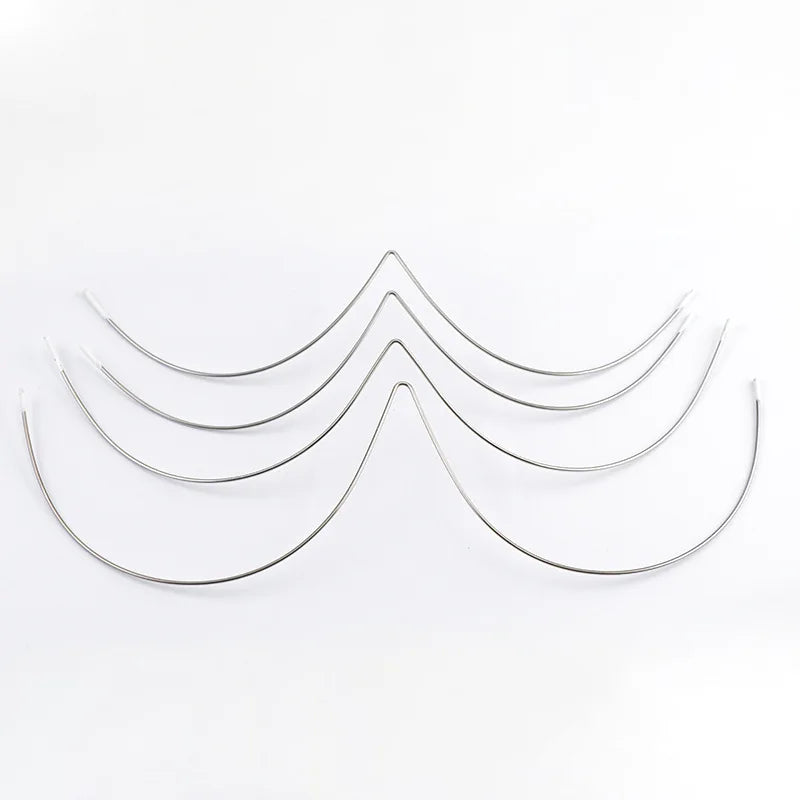 5pcs V-Shape Stainless Steel Underwires - Shaping Underwires for Bras & Swimwear