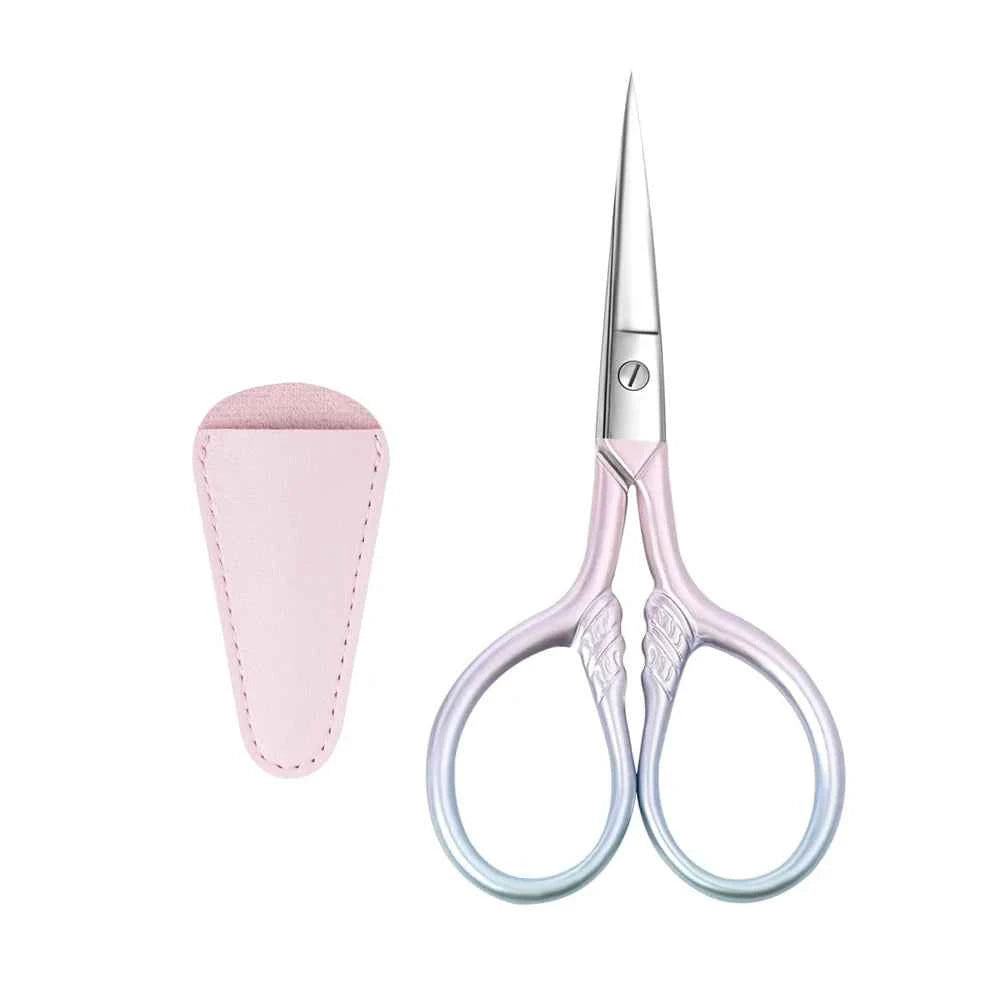 Multifunctional Stainless Steel Scissors - Small Embroidery & Eyebrow Scissors for Sewing & Beauty