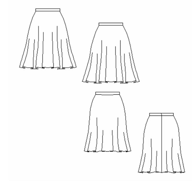 LADIES/GIRLS ELASTICATED CIRCLE SKIRT SEWING PDF PATTERNS & INSTRUCTIONS