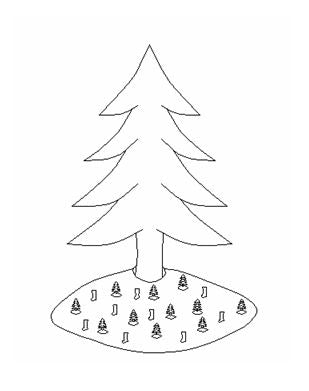 CHRISTMAS TREE SKIRT PDF SEWING PATTERNS & TUTORIAL